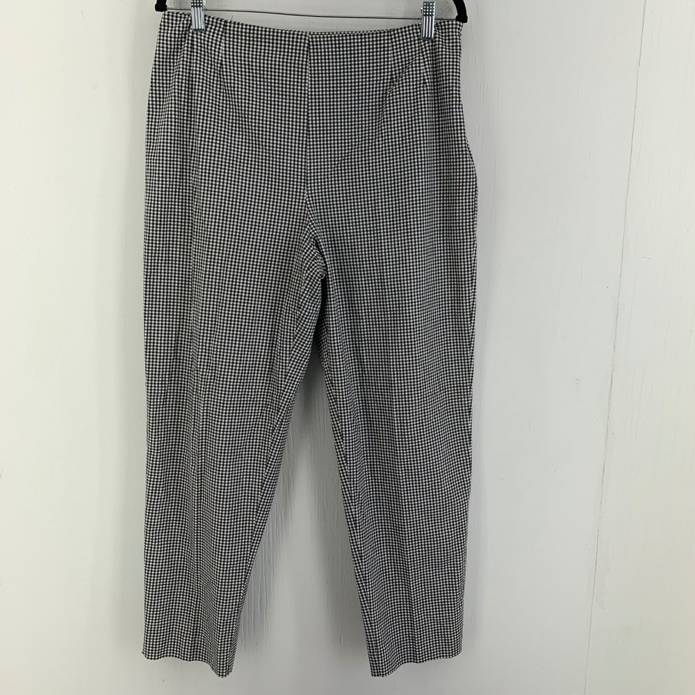 Marisa Christina Sz. 14 Gingham Checkered Stretch Ankle Pants 90s Twee Academia